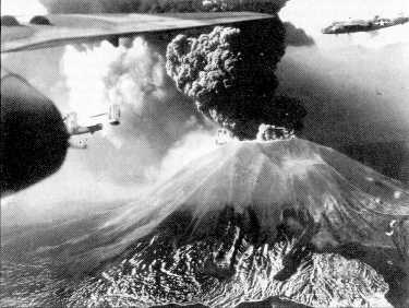 Photo: Mt. Vesuvius eruption in March 1944.